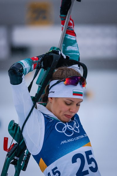 Биатлон спринт 7 5 км при жените на Зимните олимпийски1