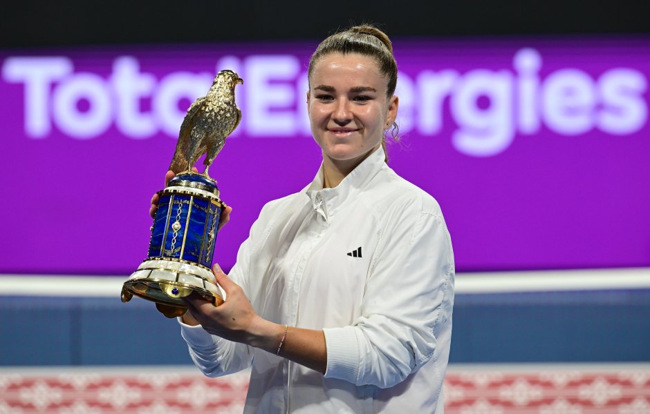 Каролина Мухова победи Виктория Мбоко и вдигна титлата в Доха1