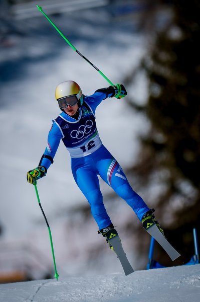Гигантски слалом за жени с участието на Анина Цурбриген в1