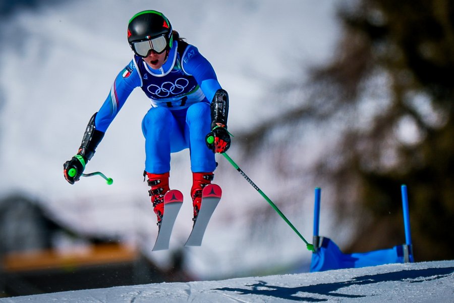 Гигантски слалом за жени с участието на Анина Цурбриген в1