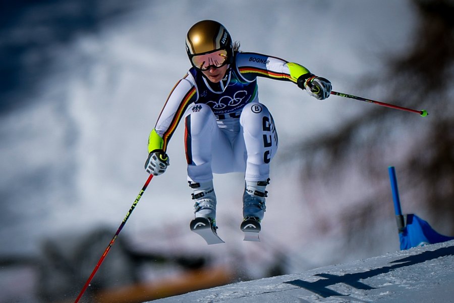 Гигантски слалом за жени с участието на Анина Цурбриген в1