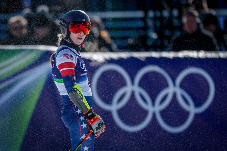 Гигантски слалом за жени с участието на Анина Цурбриген в1