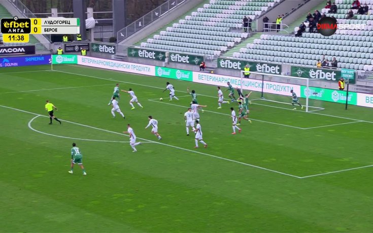 Лудогорец - Берое 0:0 /първо полувреме/
