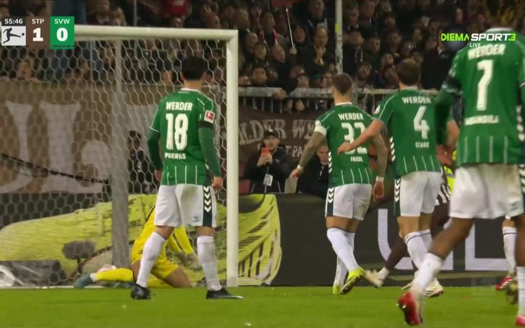 Санкт Паули - Вердер Бремен 2:1 /репортаж/