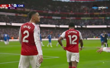 Уилиям Салиба изведе Арсенал напред