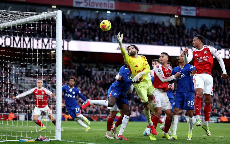 НА ЖИВО: Арсенал - Челси 2:1, Тимбер бележи след нов корнер