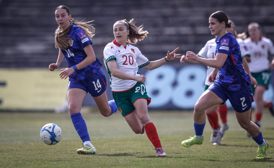 България Хърватия женски футбол1