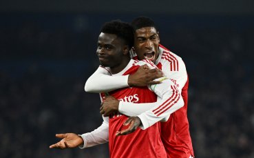 НА ЖИВО: Брайтън - Арсенал 0:1, Букайо Сака се разписа