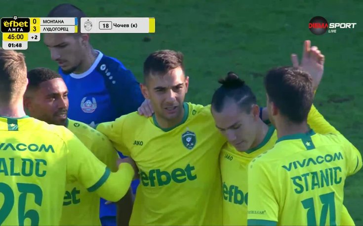 Лудогорец с класическа преднина срещу Монтана