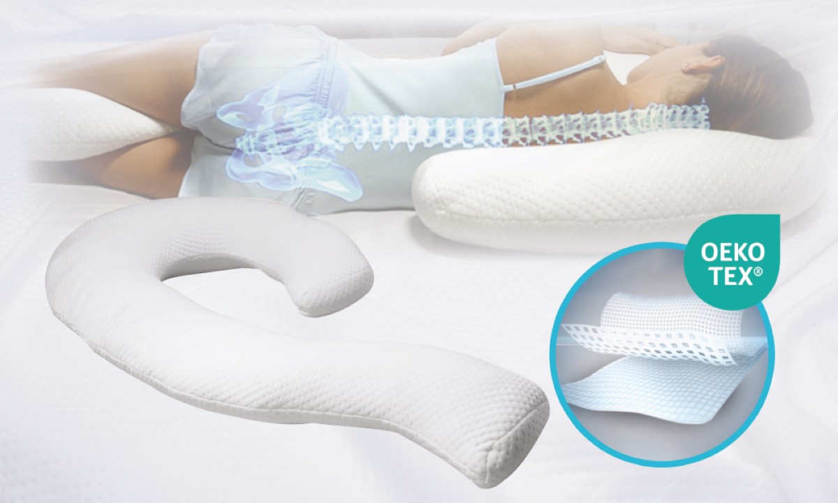 Една възглавница със 7 поддържащи тялото зони за цялостна подкрепа и комфорт