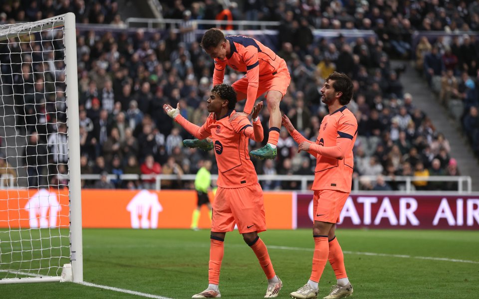 Ламин Ямал спаси Барселона срещу Нюкасъл с дузпа отвъд добавеното време