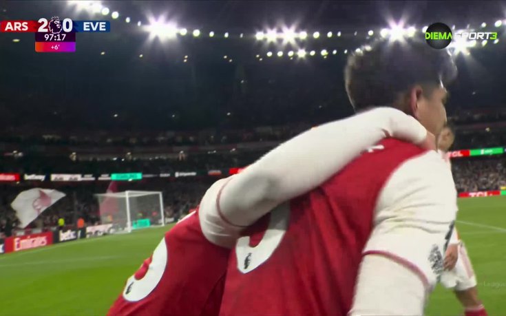 Гол на Макс Дауман подпечата победата на Арсенал срещу Евертън (видео)