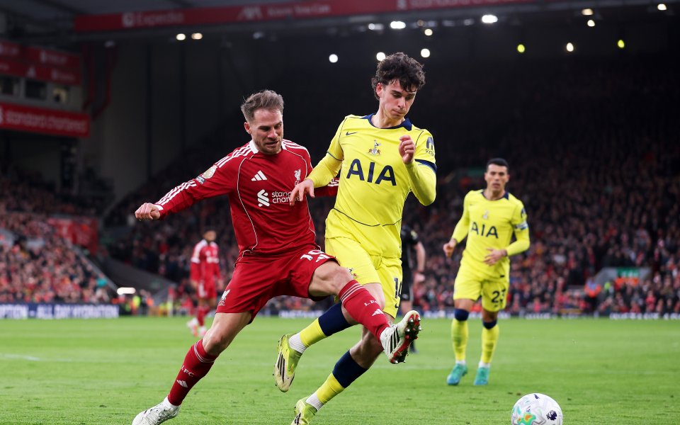 НА ЖИВО: Ливърпул - Тотнъм 1:0, тройна смяна за мърсисайдци