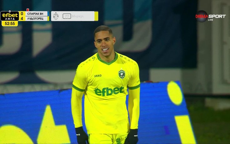 Нов гол за Лудогорец срещу Спартак Варна, този път на Ерик Маркус