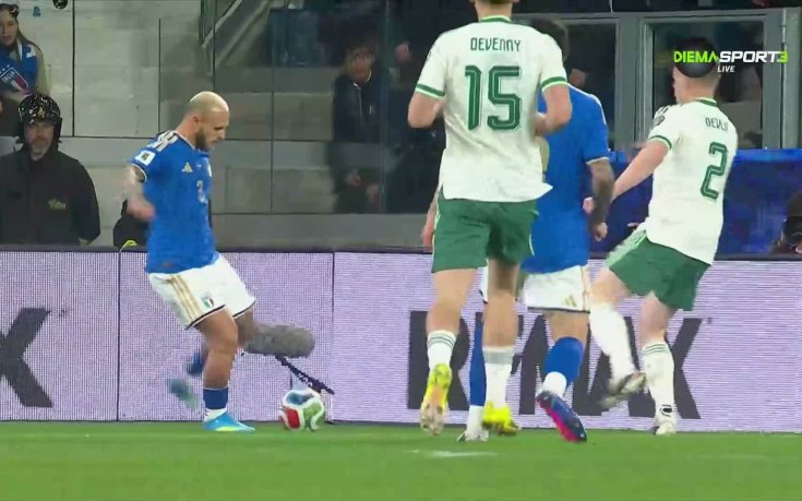 Италия - Северна Ирландия 0:0 /първо полвуреме/