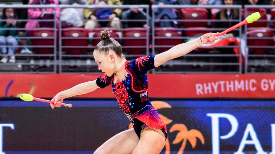 Стилияна Николова със сребро в многобоя на Световната купа по художествена гимнастика