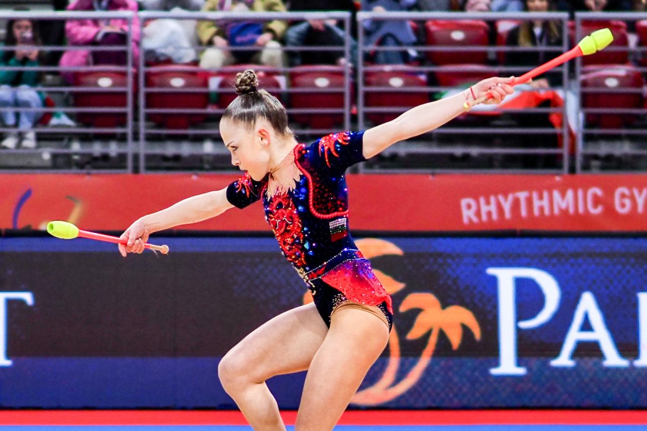 Стилияна Николова със сребро в многобоя на Световната купа по художествена гимнастика