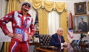 Кид Рок в Овалния кабинет с президента Доналд Тръмп