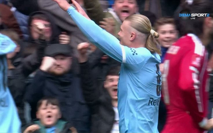 Халанд заби хеттрик срещу разпадащия се Ливърпул (видео)