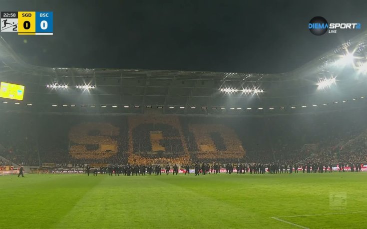 Херта с ценна победа насред безредици в Дрезден