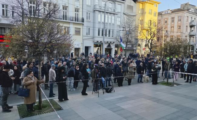 Протест за оставката на Сарафов в София