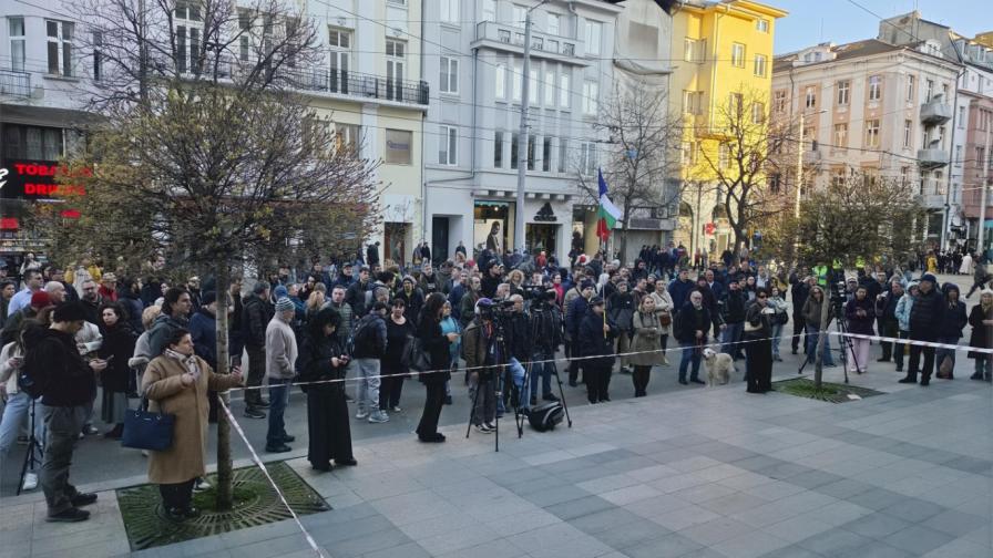 Протест за оставката на Сарафов в София