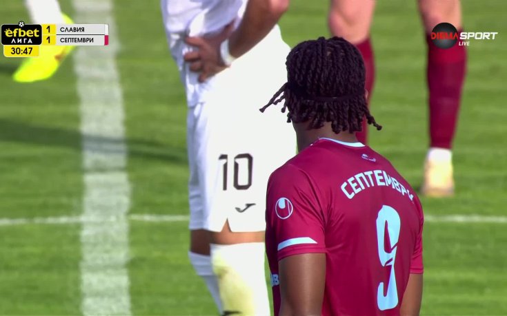 Септември отговори бързо и изравни срещу Славия (видео)