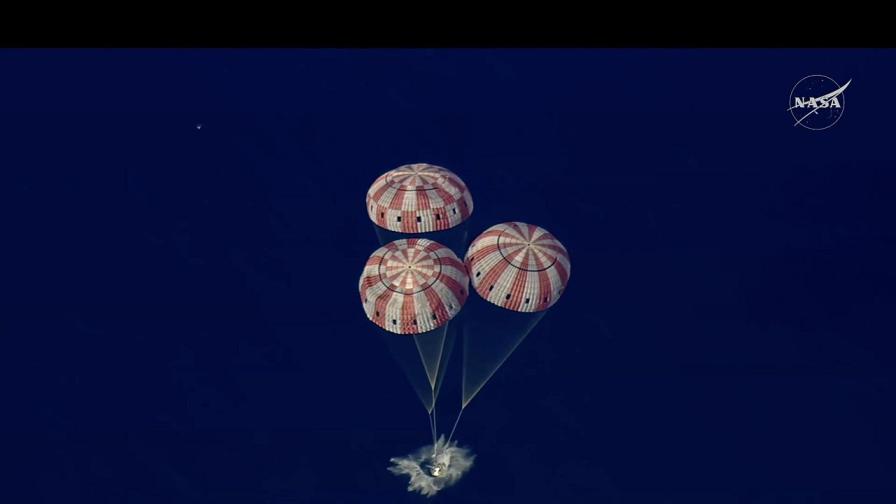 Спиращи дъха кадри от финала на мисията...