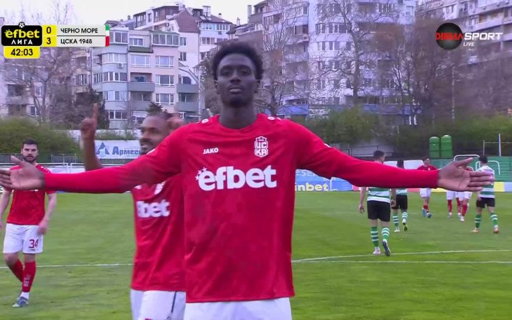 Диало оформи класиката за ЦСКА 1948 срещу Черно море