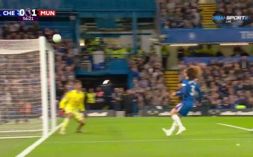 Напречната греда спря Челси от изравнителното попадение срещу Ман Юнайтед (видео)