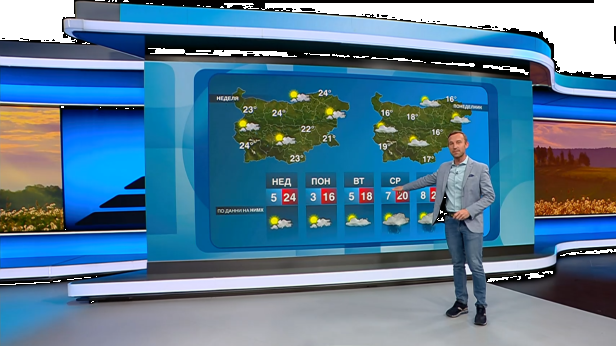 Прогноза за времето | Обедна емисия | 25 апр. 2026