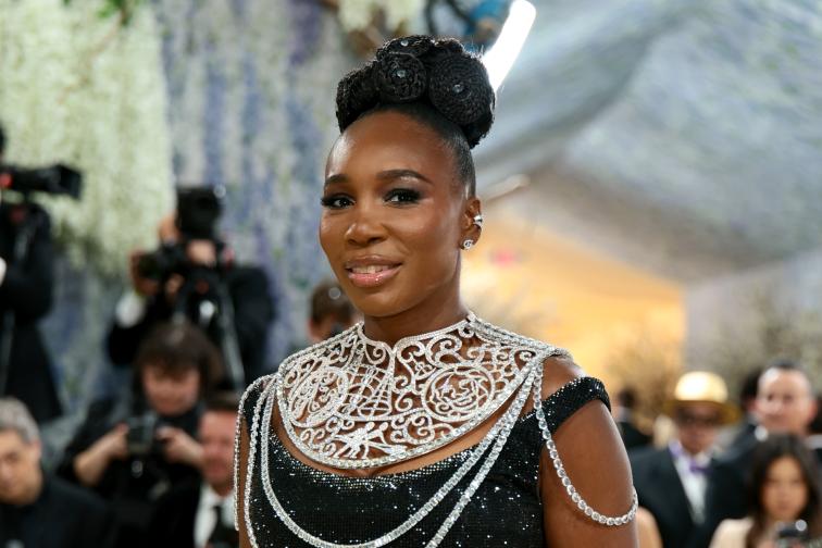 Черен блясък и диаманти Винъс Уилямс на Met Gala