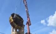 Кран изпусна купола на 169-годишна църква край София