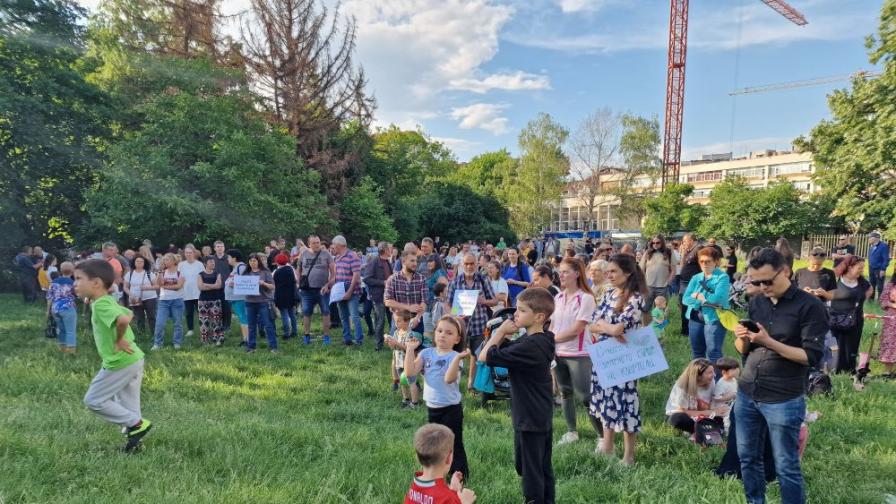 Протест в столичния квартал „Красно село“