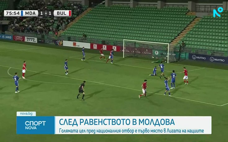 България не успя да победи Молдова, Димитров обяви голямата цел