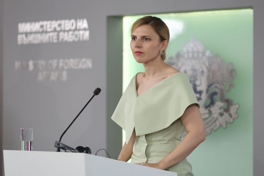 <p>Визията на Велислава Петрова на срещата с Хакан Фидан.</p>