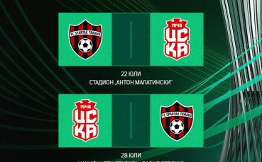 Промяна в датите на мачовете между ЦСКА 1948 и Спартак Търнава