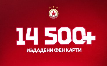 ЦСКА се похвали с 14 500 фен карти