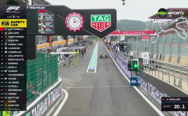 Старт на Гран При на Белгия, Ръсел е аут в началото