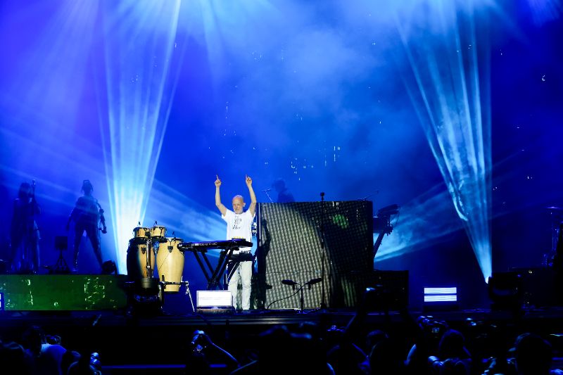 <p>Американският музикант и композитор Moby с концерт на главната сцена на фестивала PhillGood на Гребната база в Пловдив.</p>