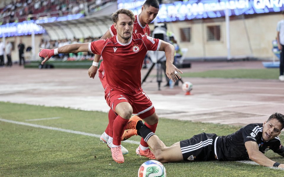 НА ЖИВО: Карабах 0:0 ЦСКА, опит за натиск от домакините