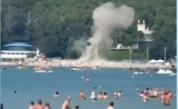 Дрон се взриви на плаж в руски курорт, много жертви