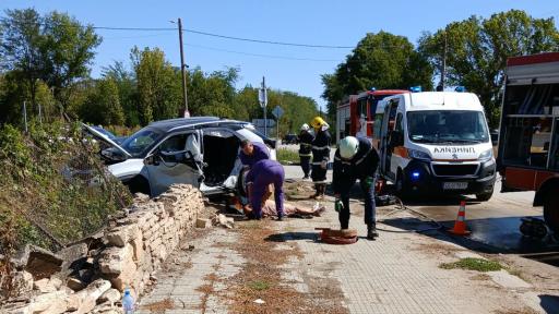 Тежка катастрофа с жертва край Велико Търново, включи се и медицински хеликоптер
