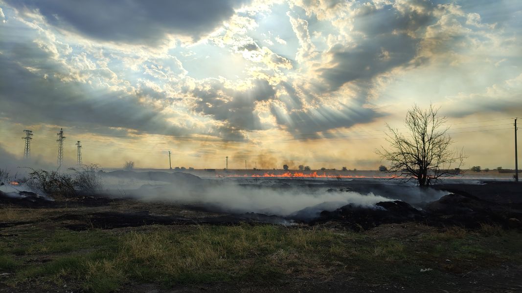 <p>Пожари пламнаха на няколко места в страната.</p>