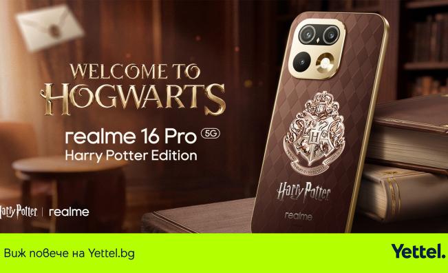 Yettel ще предлага ексклузивно в България лимитирания realme 16 Pro 5G Harry Potter Edition