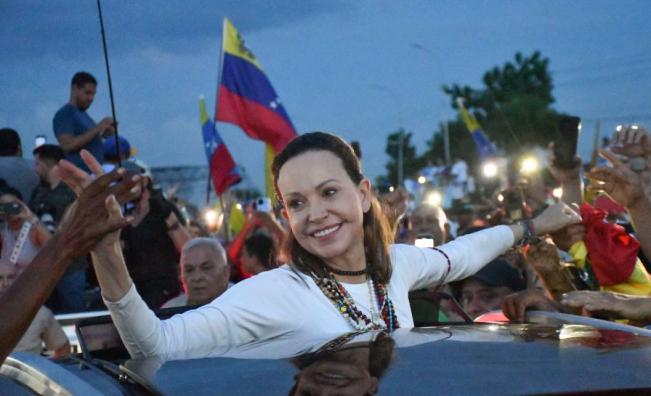<p>Тръмп с изненадваща реакция за&nbsp;завръщането на Мачадо във Венецуела</p>