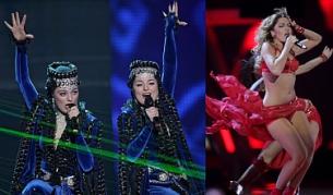 На Евровизия 2009 Инга и Ануш пяха за Армения, а Хадисе (вдясно) - за Турция