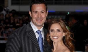 Сара Мишел и съпругът й Фреди Принц на кинопремиера в Лондон през юли 2007 г.