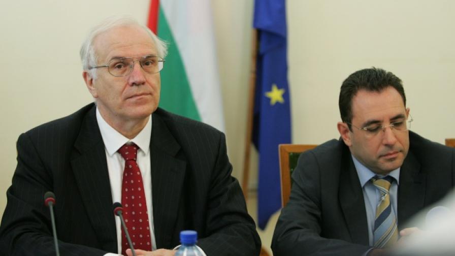Министър Александър Цветков (д) и Фабио Коласанти