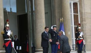 Президентът Саркози посреща Б.Борисов в Елисейския дворец